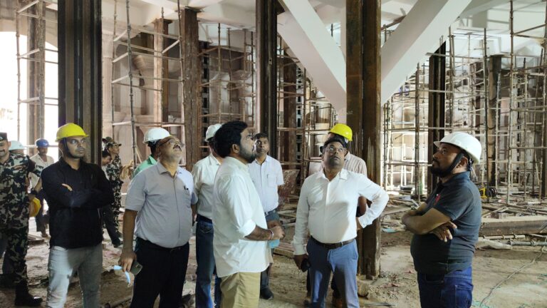 DM inspects under-construction Buddha Samyak Darshan Museum in Vaishali
